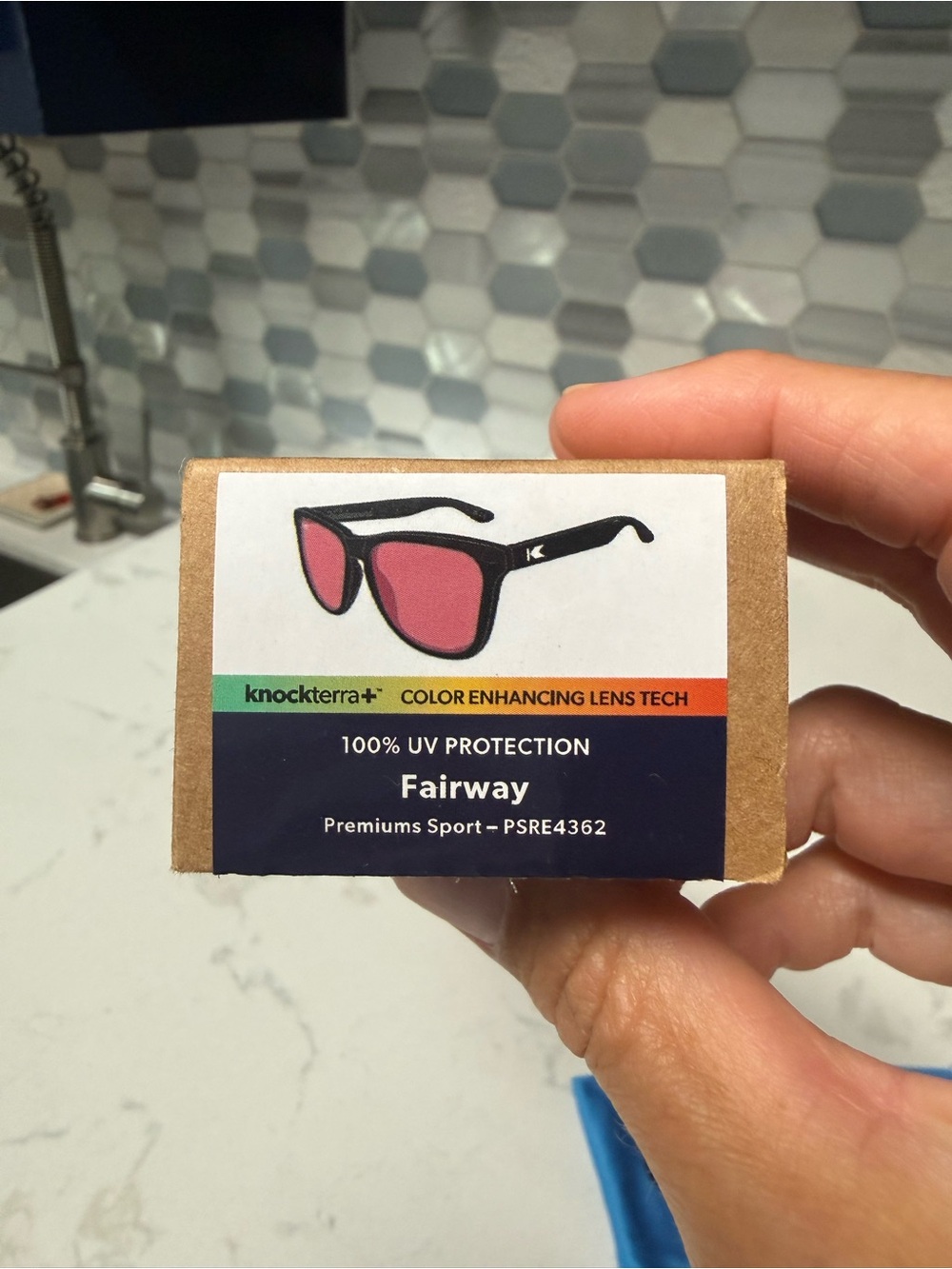 knockterra+ Fairway Men's Sunglasses with Pink Color-Enhancing Lenses